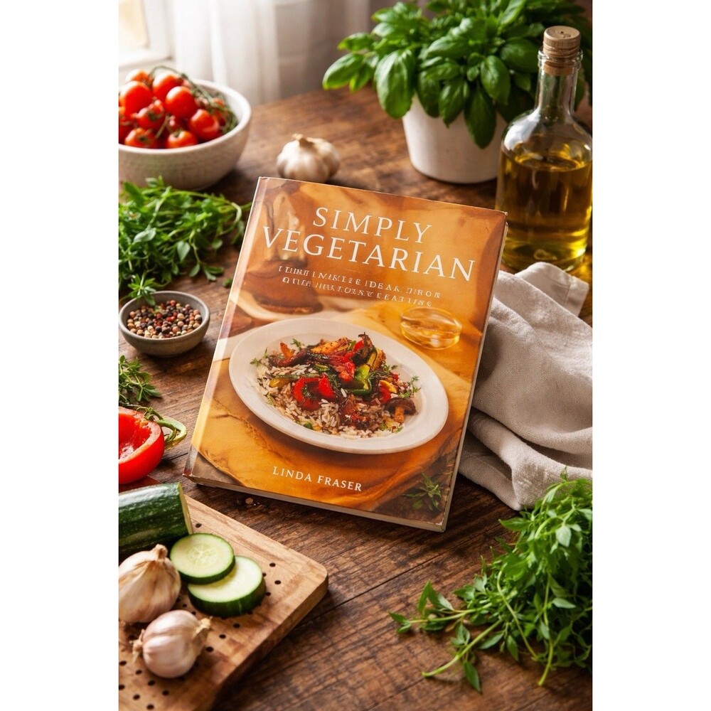 Simply Vegetarian Linda Fraser Cookbook Easy Healthy Recipes Hardcover 1999